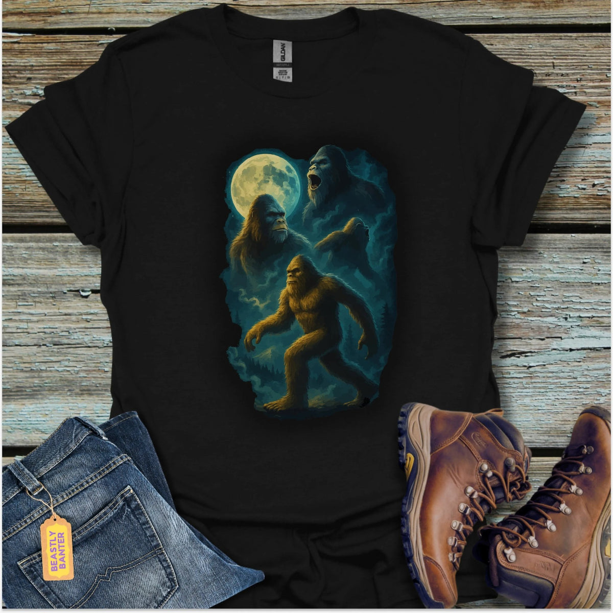 Full Moon Bigfoot T-Shirt - Beastly Banter