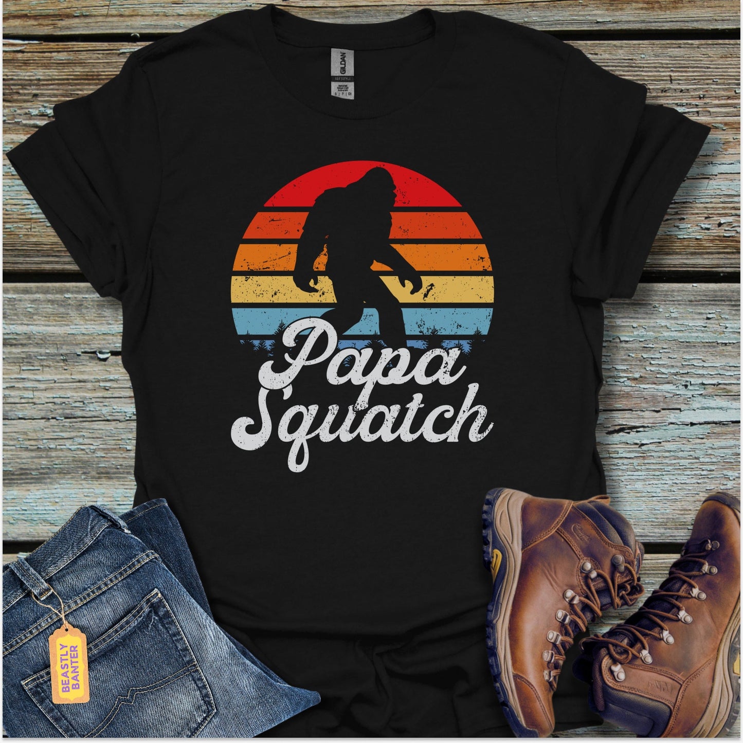 Papa Squatch Bigfoot T-Shirt - Beastly Banter