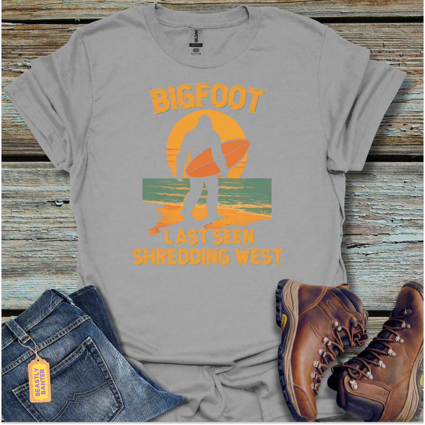 Bigfoot Summer – Last Seen Shredding West Tee