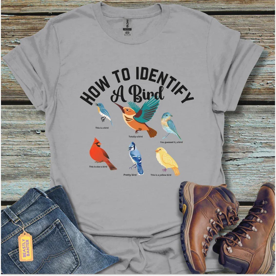 Birdwatching for Dummies T-Shirt - Beastly Banter