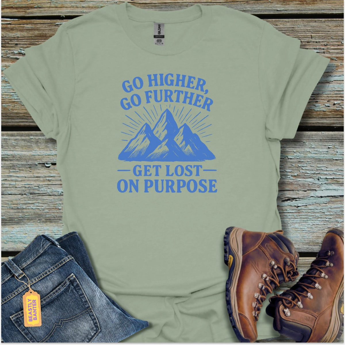 Get Lost On Purpose Hiking T-Shirt - Beastly Banter