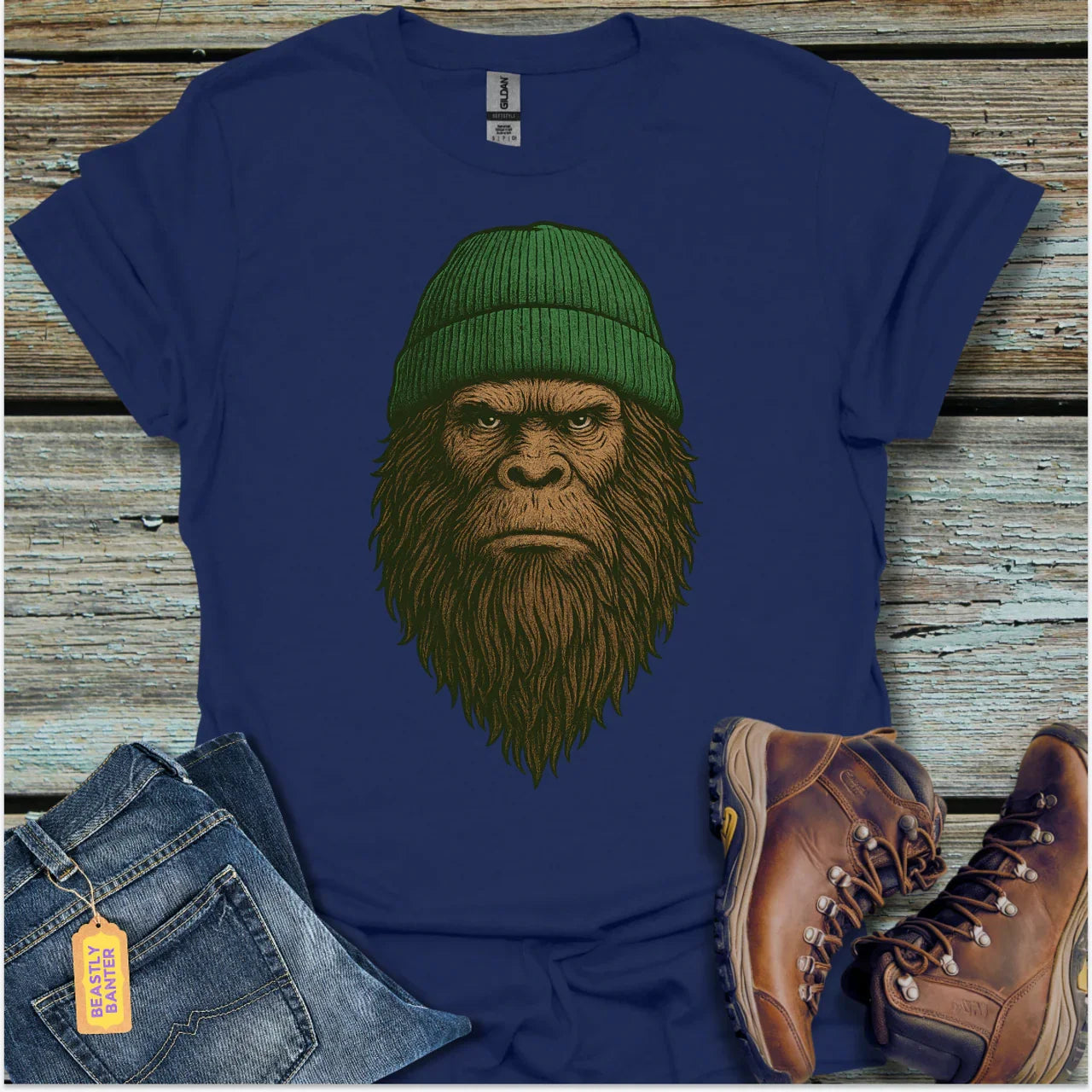 The Legend in Green Bigfoot T-Shirt