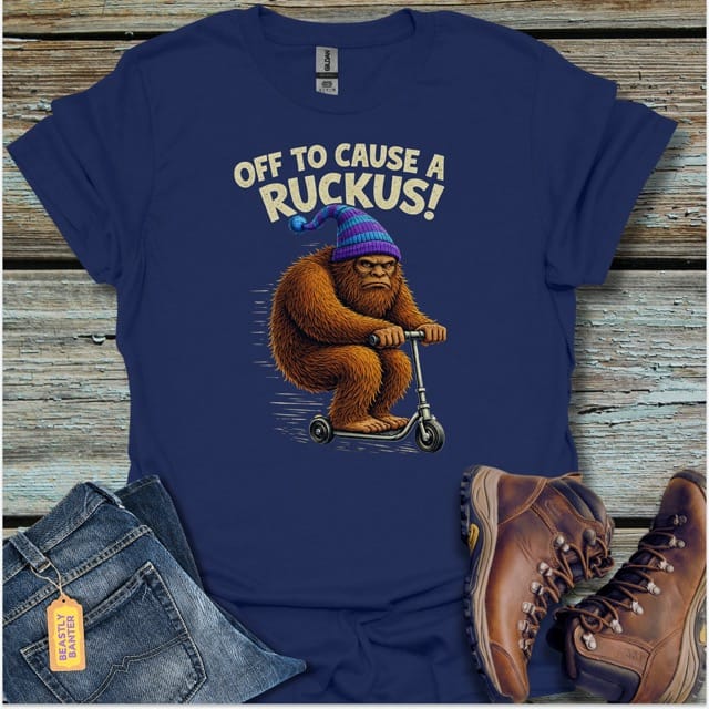 Causing Ruckus BigfootT-Shirt - Beastly Banter