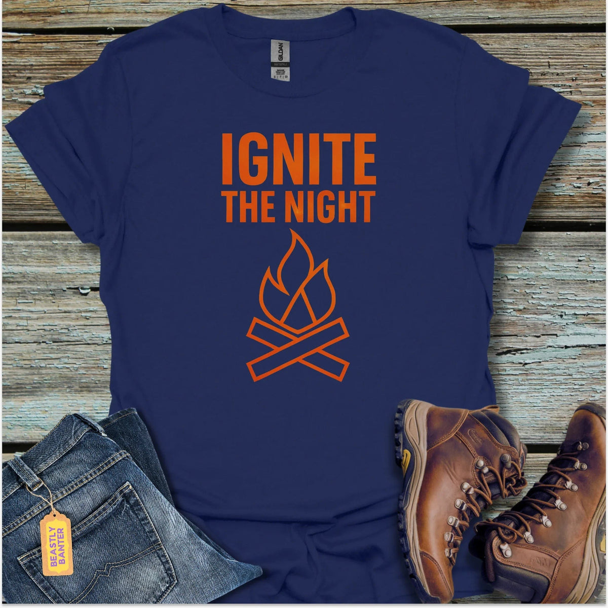 Ignite the Night Campfire T-Shirt - Beastly Banter