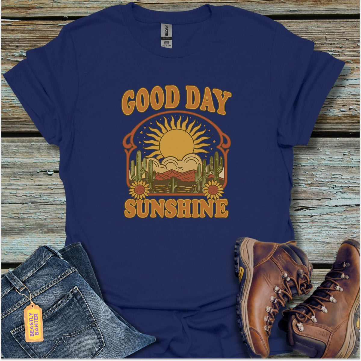 Good Day Sunshine Hiking T-Shirt - Beastly Banter