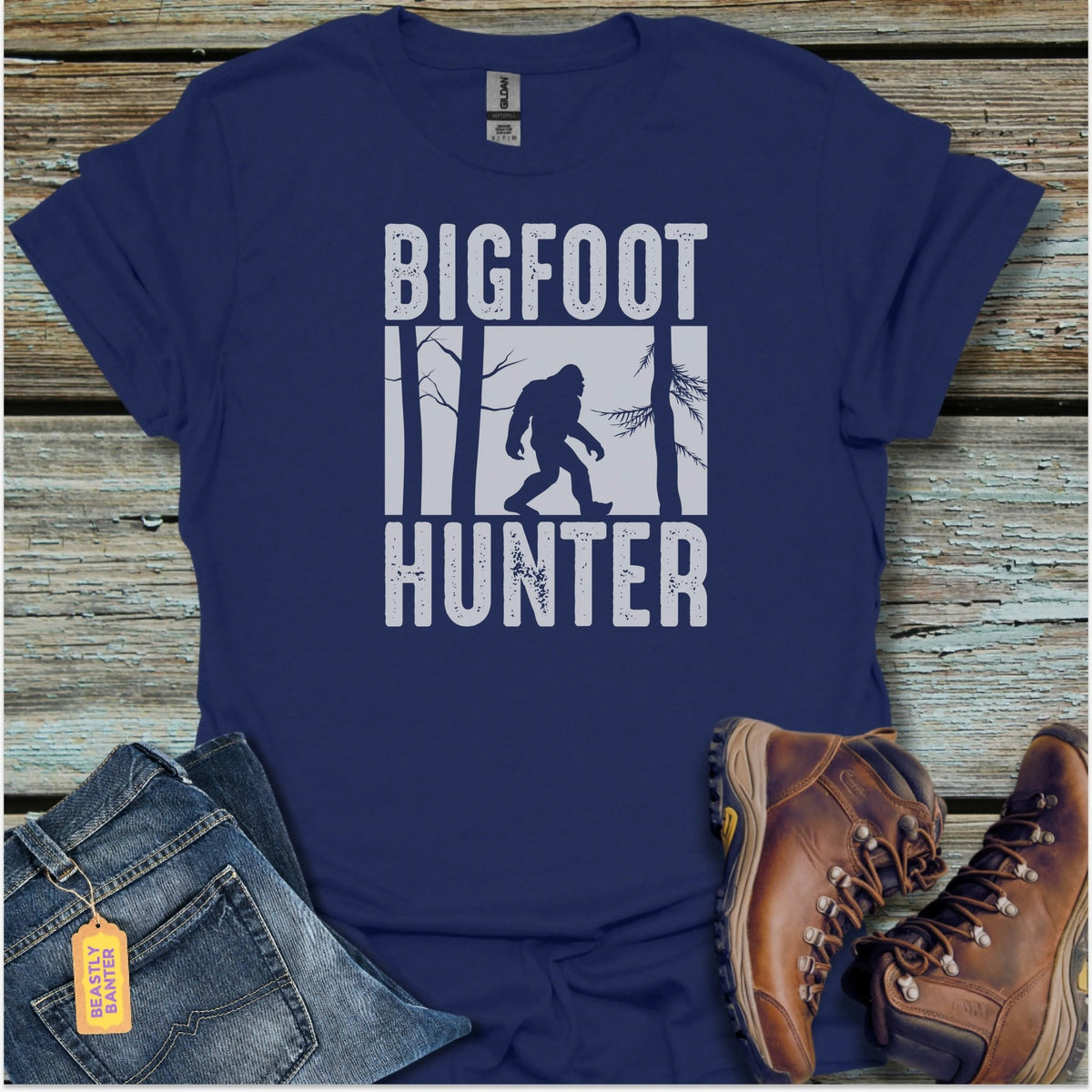 Bigfoot Hunter T-Shirt - Beastly Banter