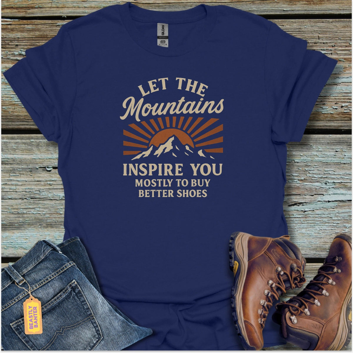 Let The Mountains Inspire You T-Shirt - Beastly Banter