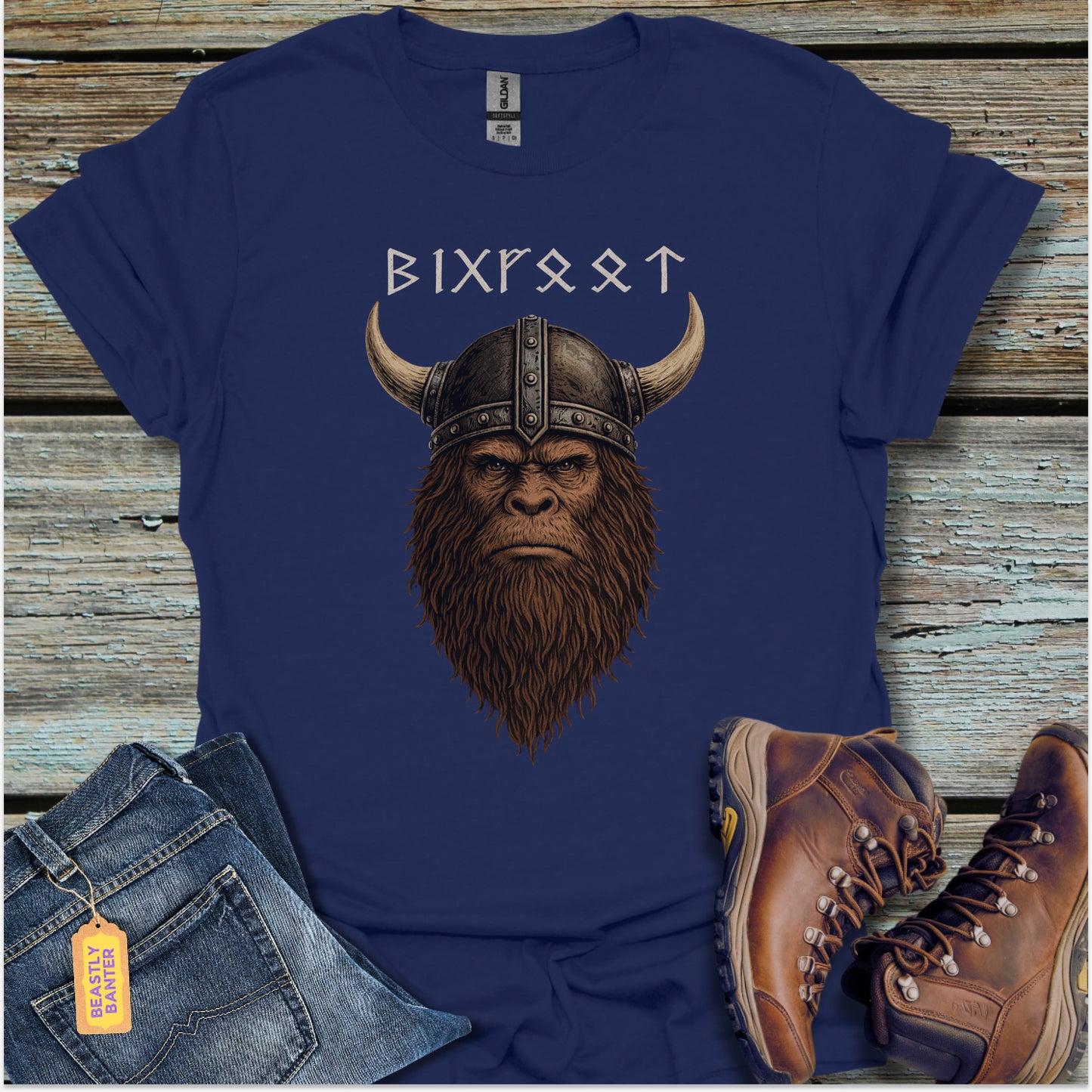 Nordic Runic Bigfoot T-Shirt