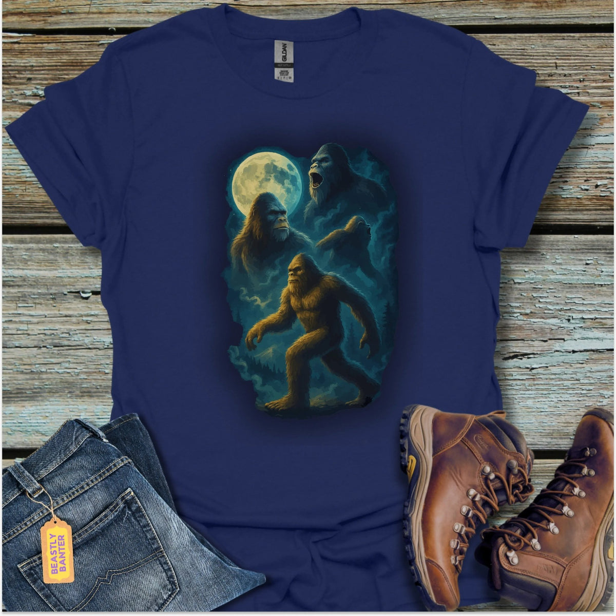 Full Moon Bigfoot T-Shirt - Beastly Banter