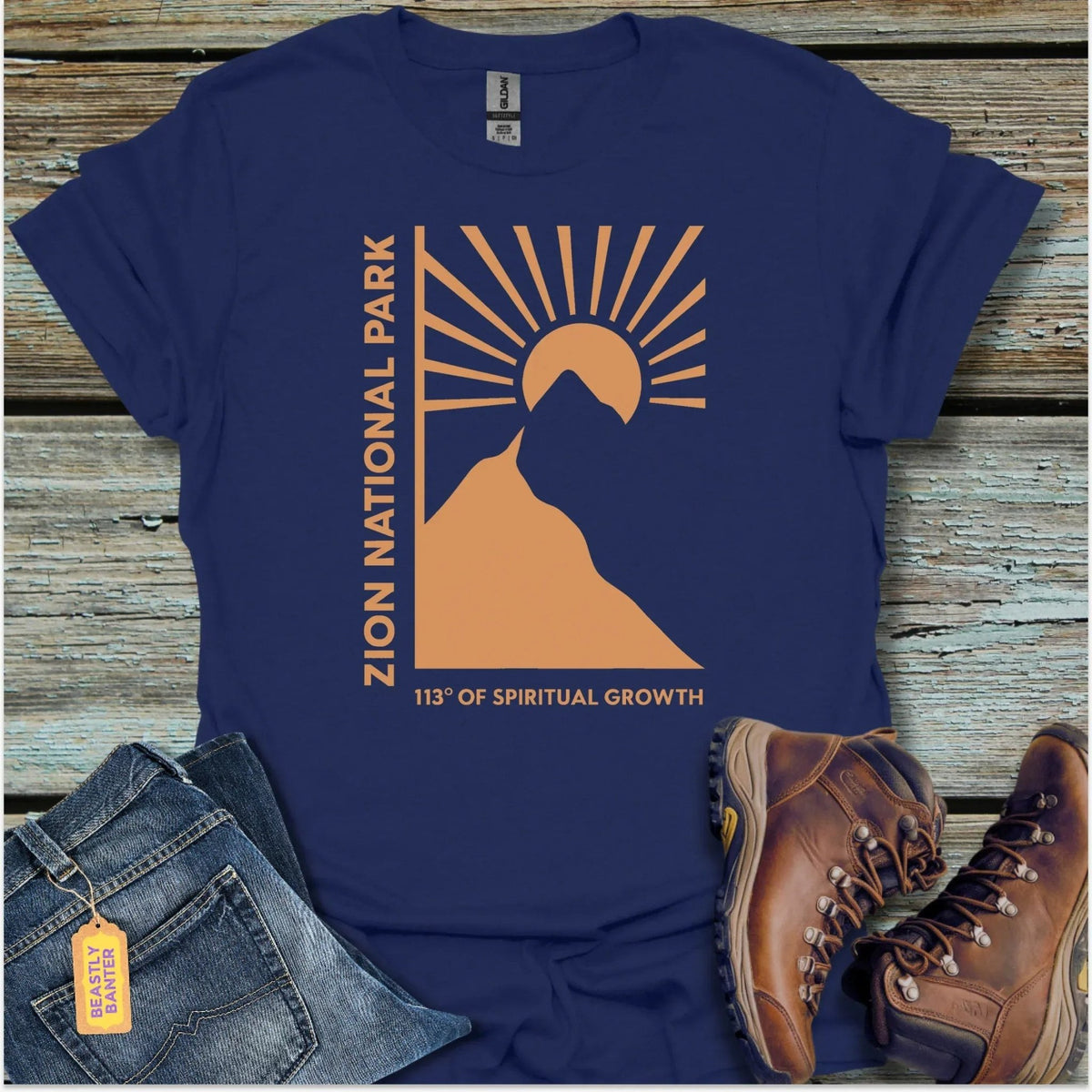 Zion Nat. Park Spiritual Growth T-Shirt - Beastly Banter