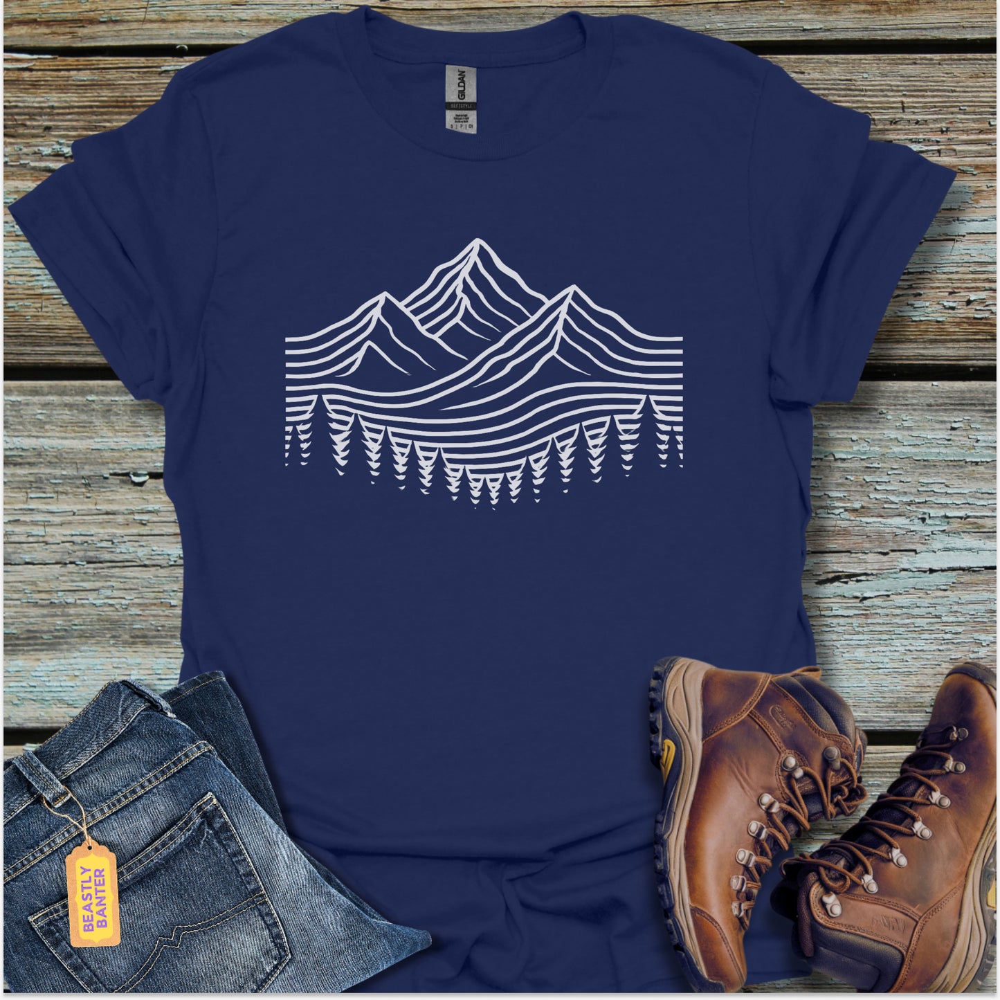 Flowing Alpine Peaks T-Shirt