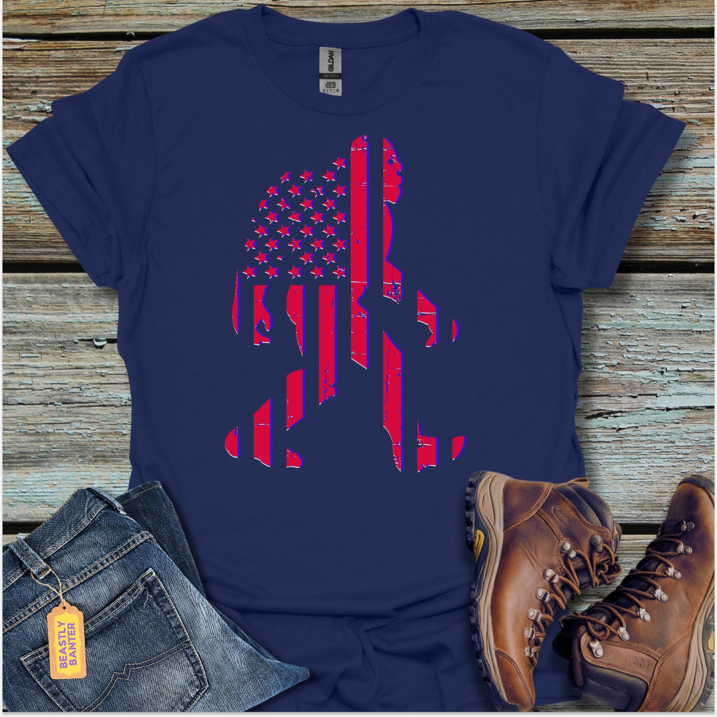 Bigfoot American Pride T-Shirt