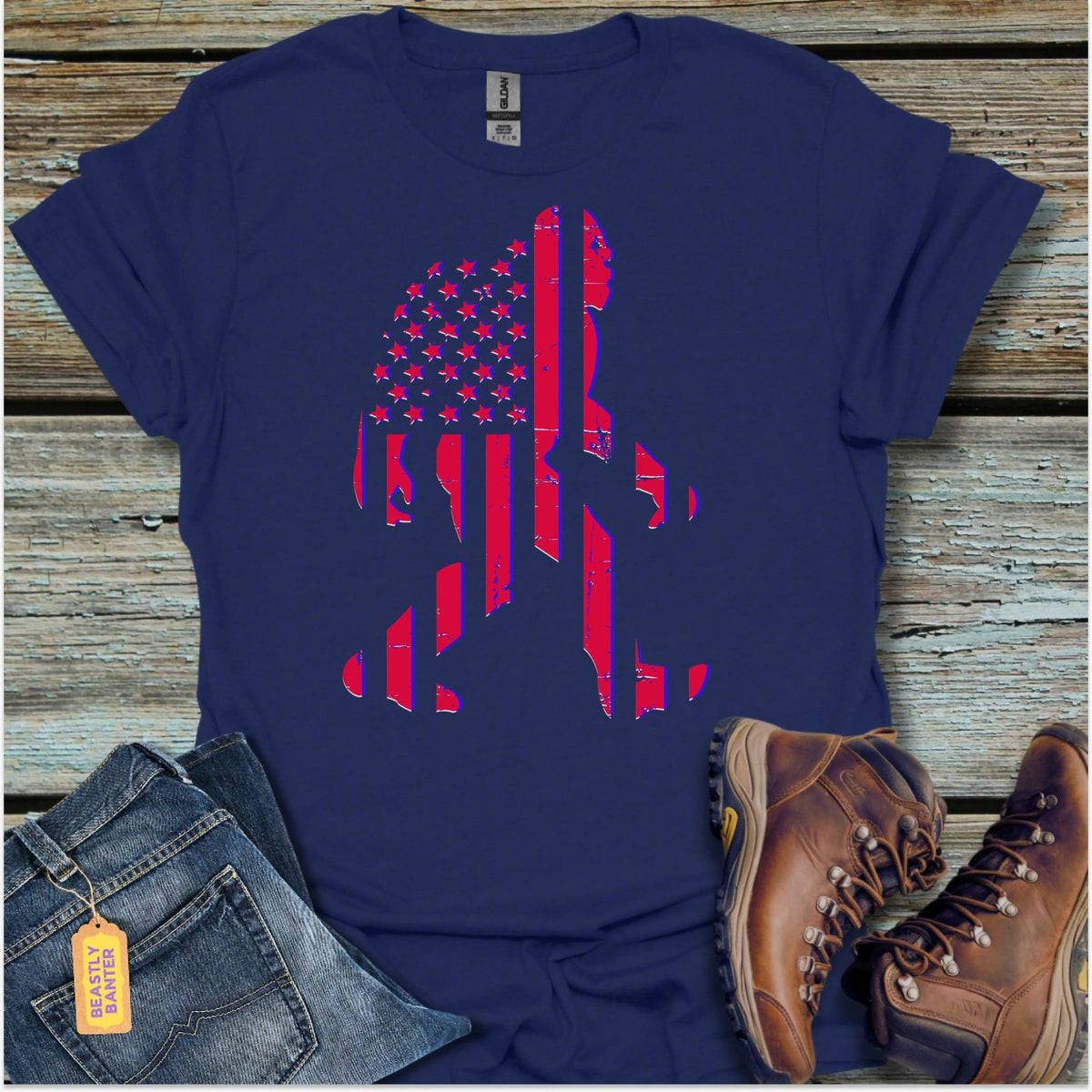 Bigfoot American Pride T-Shirt - Beastly Banter