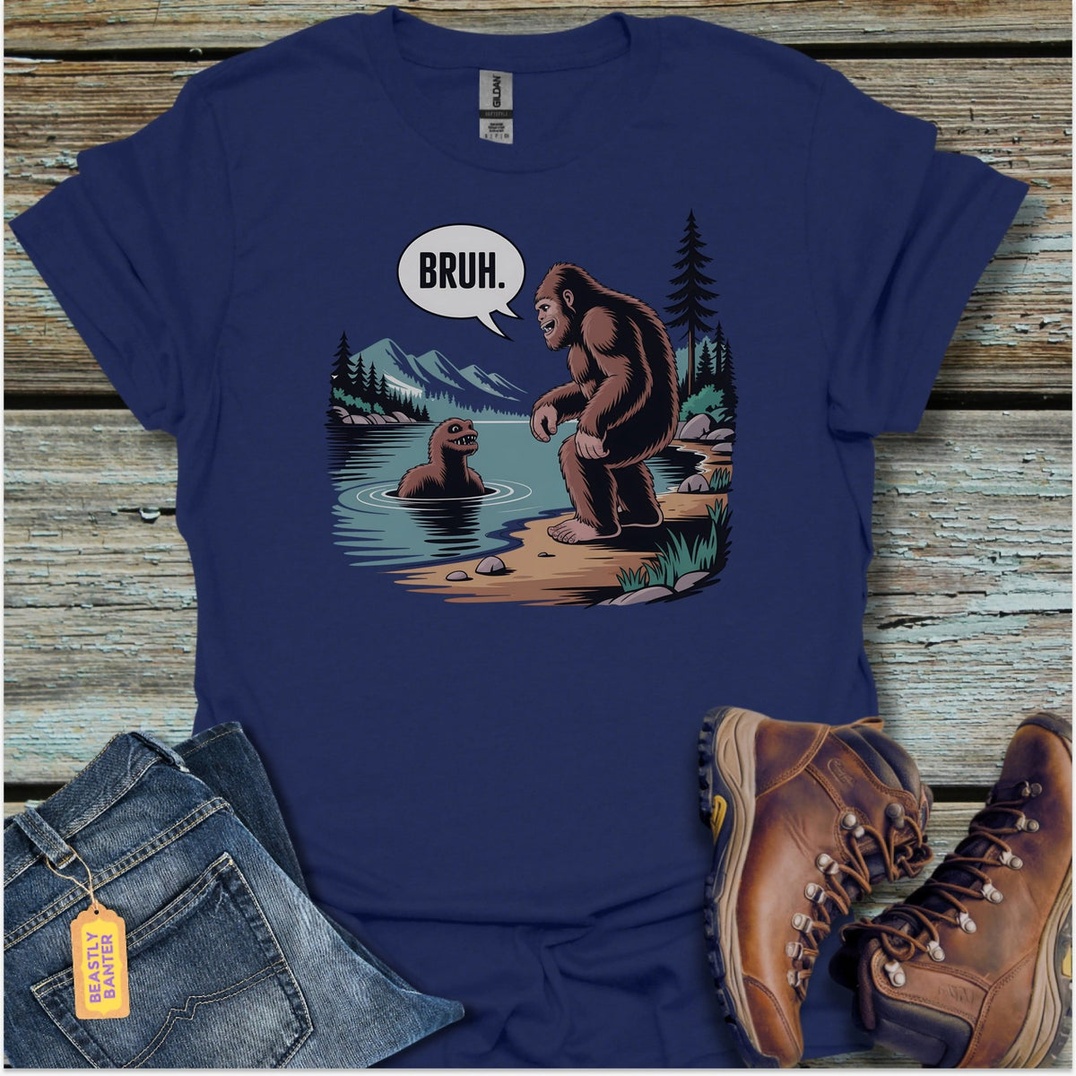 Bigfoot Bruh T-Shirt - Beastly Banter