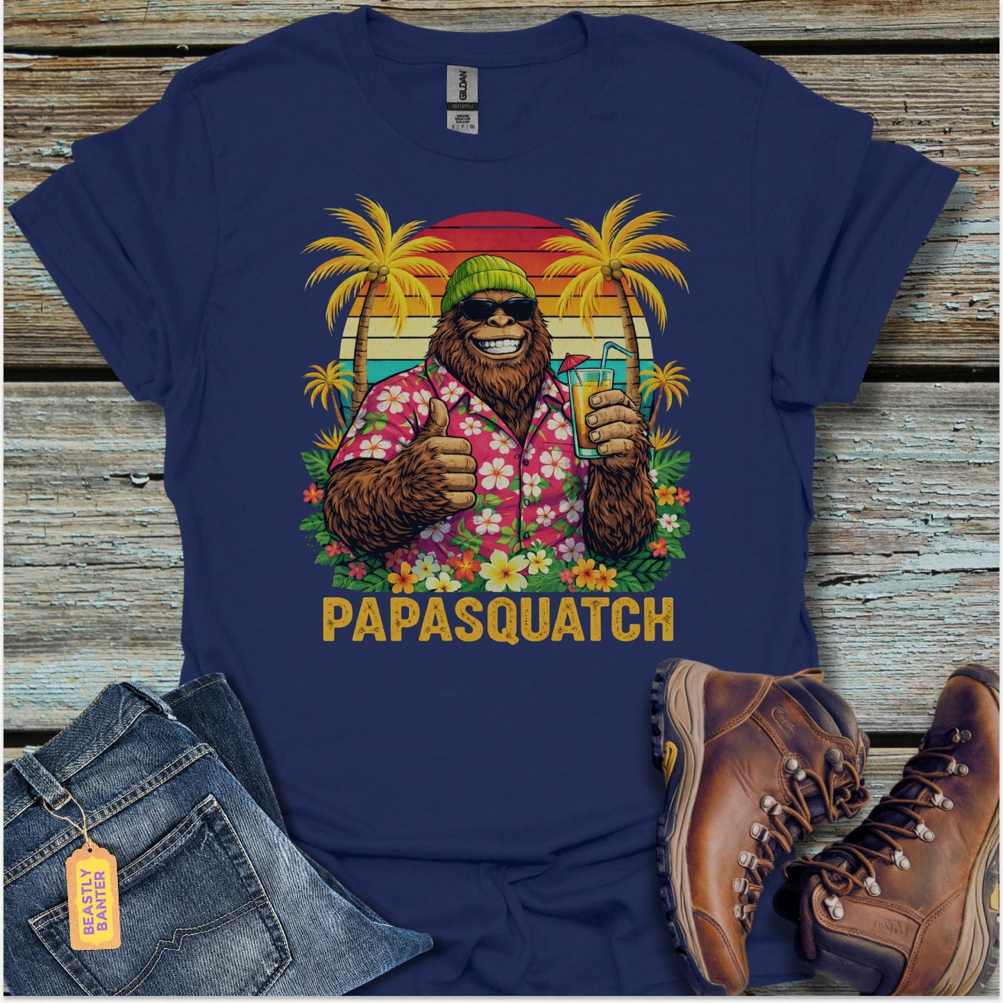 Best Dad Papasquatch T-Shirt
