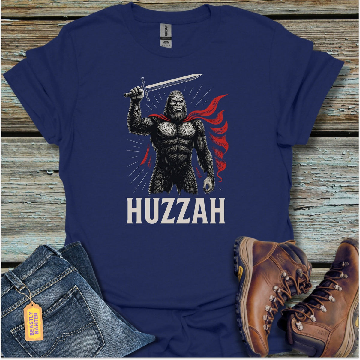 Bigfoot Huzzah T-Shirt - Beastly Banter