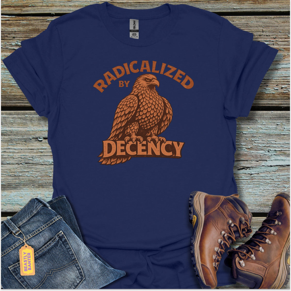 Radicalized By Decency Eagle T-Shirt - Beastly Banter