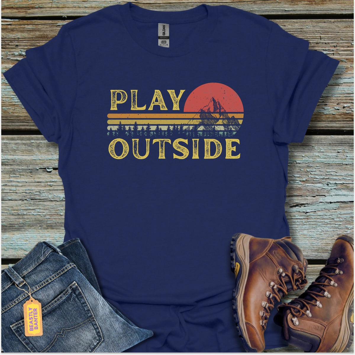 Play Outside Hiking T-Shirt - Beastly Banter