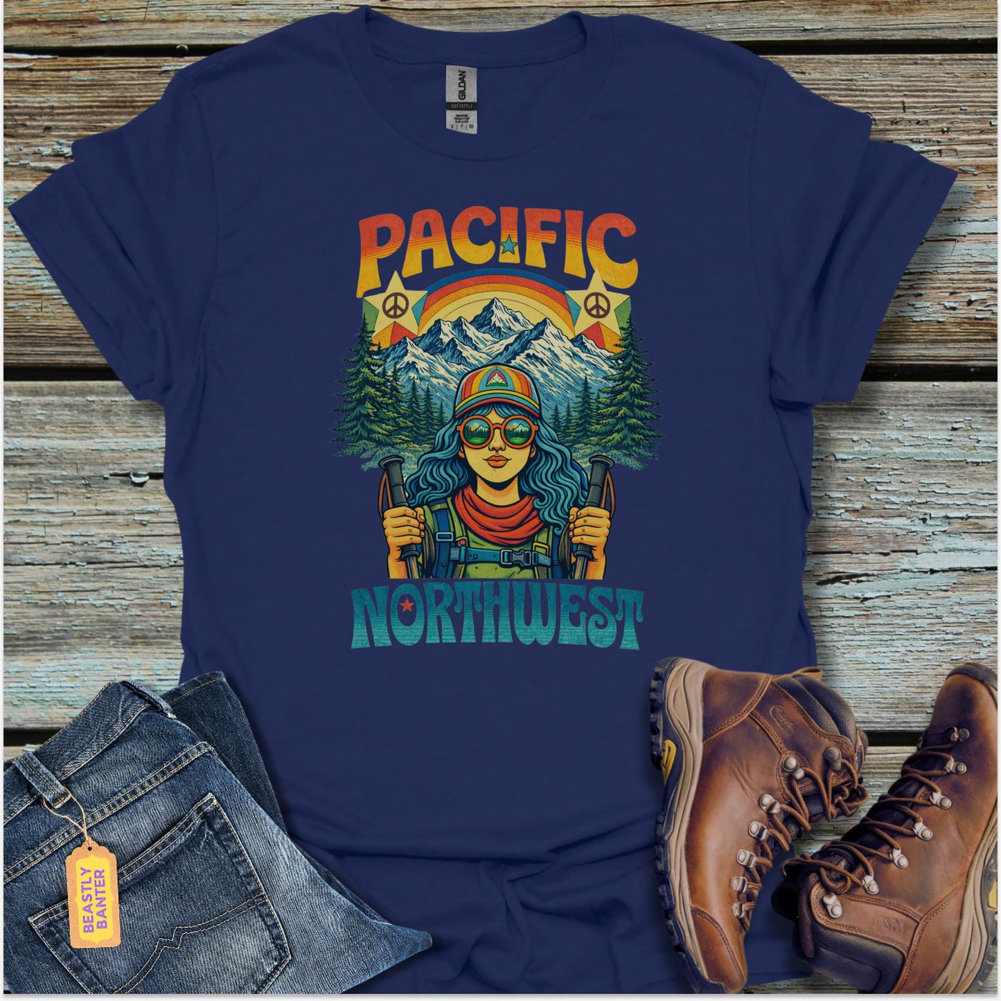 Pacific Northwest Hiking T-Shirt - Beastly Banter