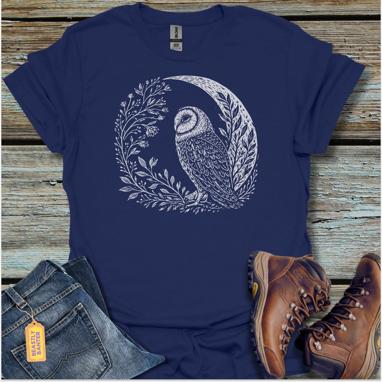 Quiet Owl T-Shirt - Beastly Banter
