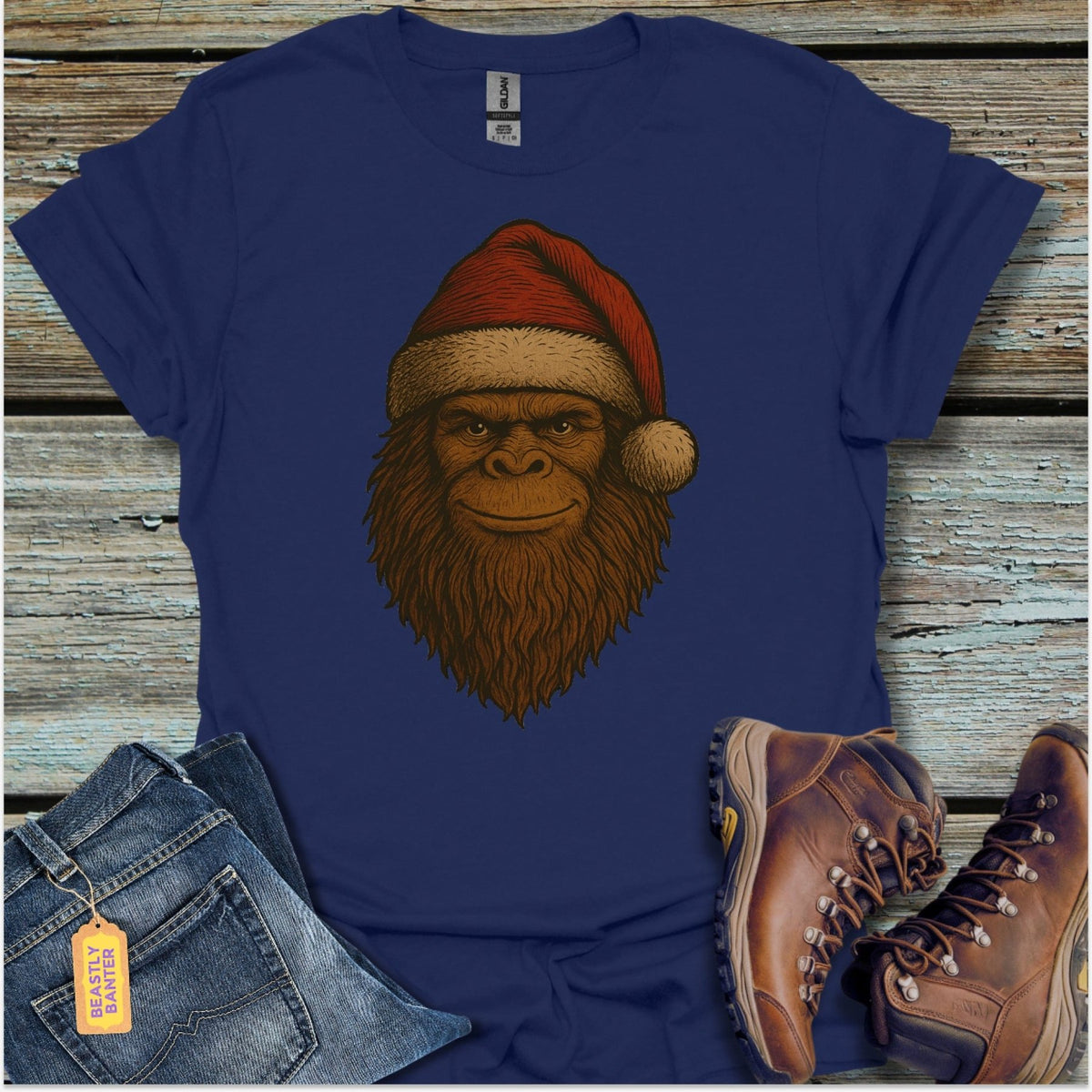 Bigfoot Santa T-Shirt - Beastly Banter