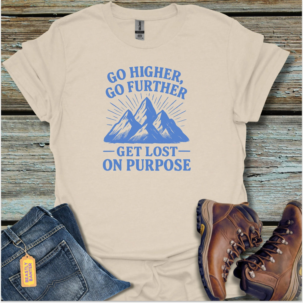 Get Lost On Purpose Hiking T-Shirt - Beastly Banter
