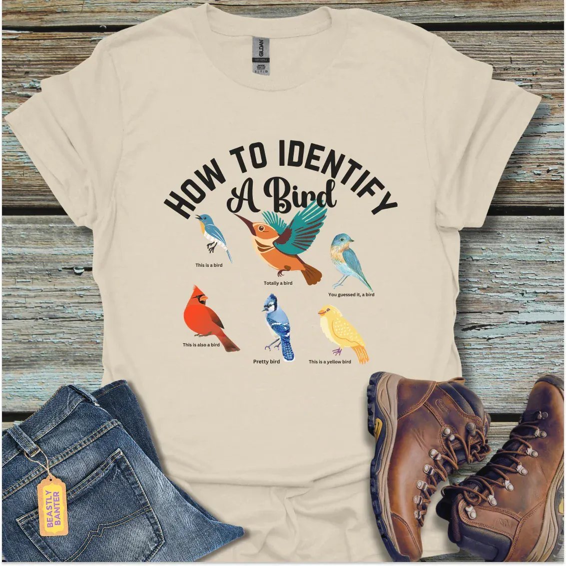 Birdwatching for Dummies T-Shirt - Beastly Banter
