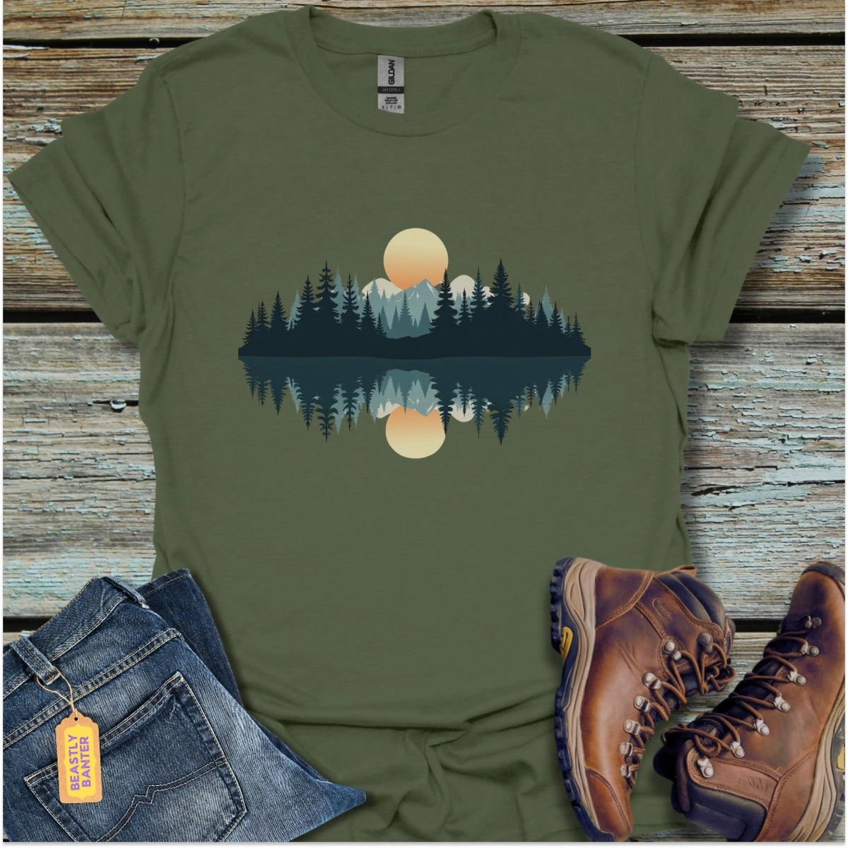 Reflections at Dusk T-Shirt - Beastly Banter