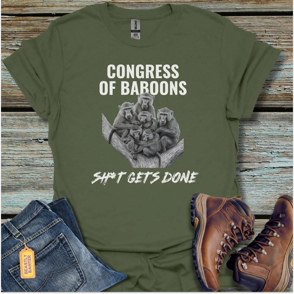 Congress of Baboons T-Shirt - Beastly Banter