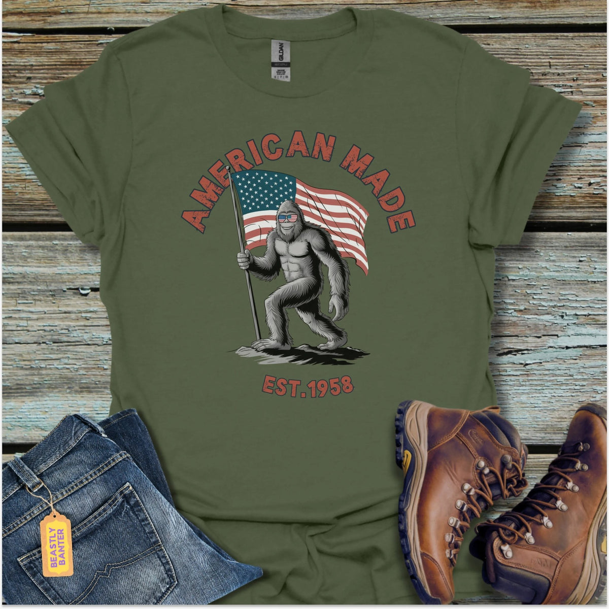 American Made Bigfoot T-Shirt - Beastly Banter
