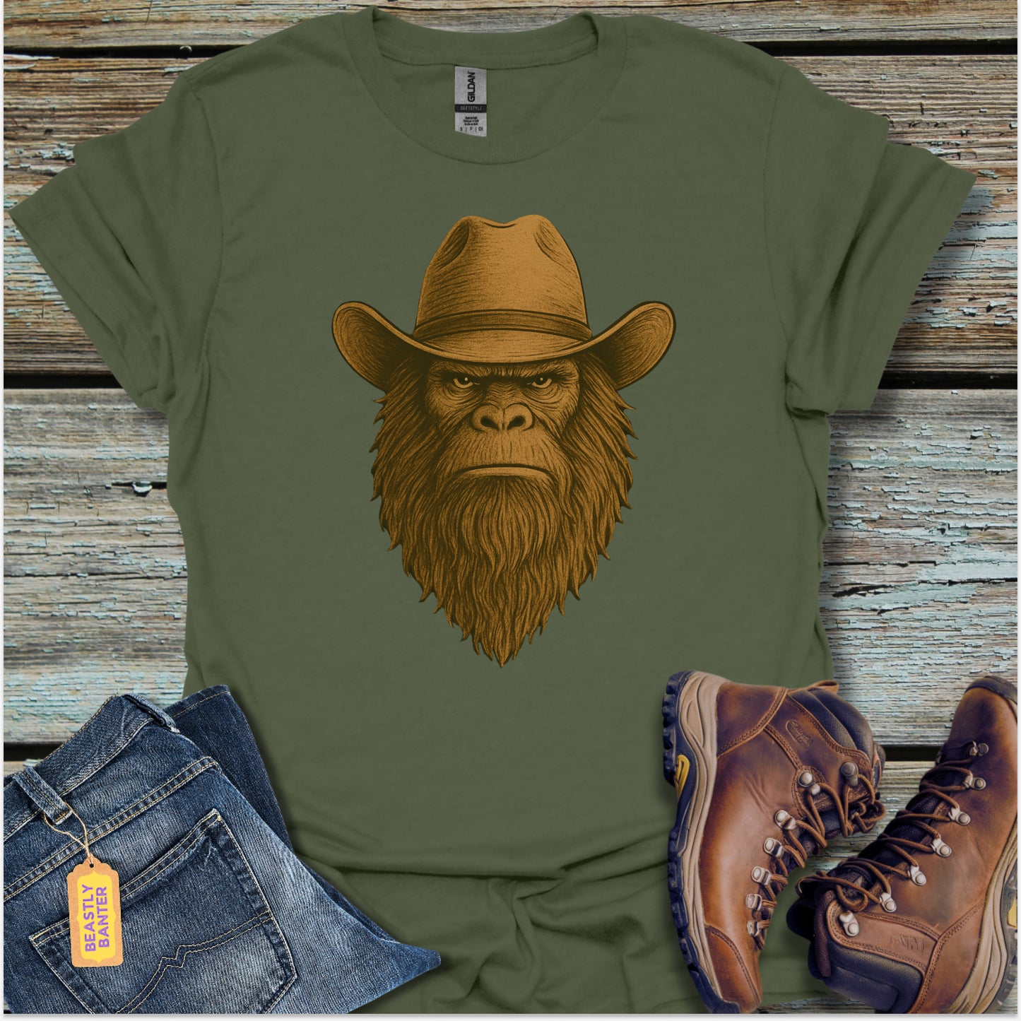 Bigfoot Cowboy T-Shirt