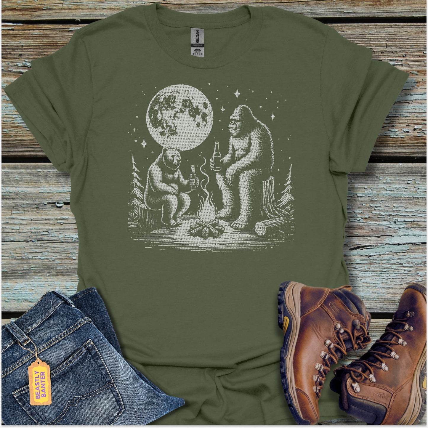 Beers with Bigfoot T-Shirt - Beastly Banter