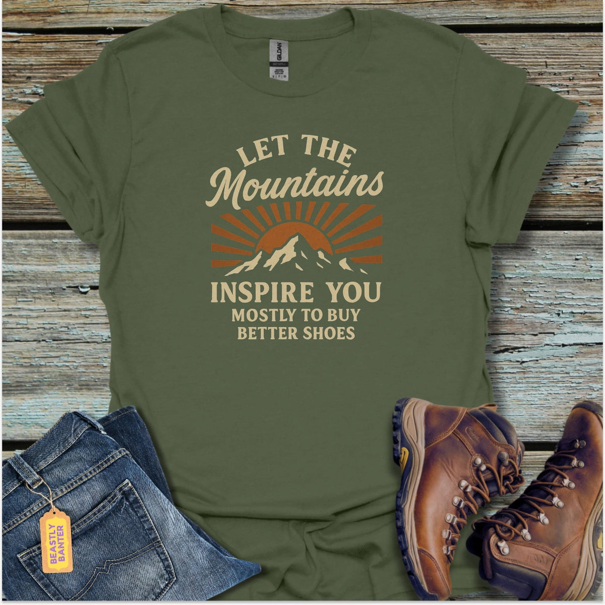Let The Mountains Inspire You T-Shirt - Beastly Banter