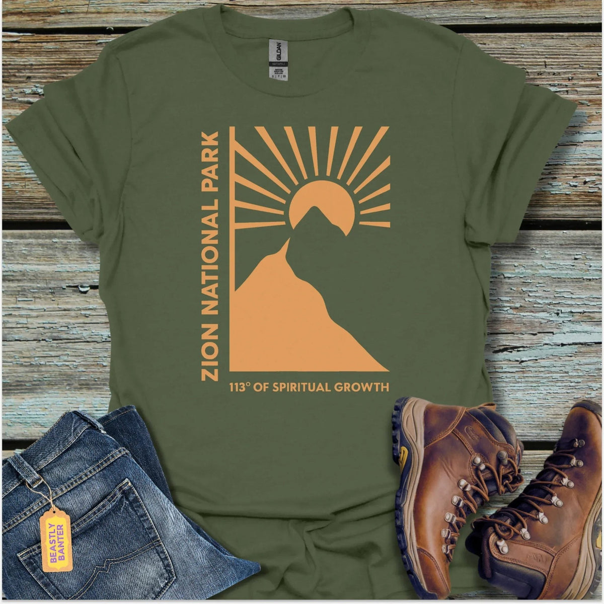 Zion Nat. Park Spiritual Growth T-Shirt - Beastly Banter