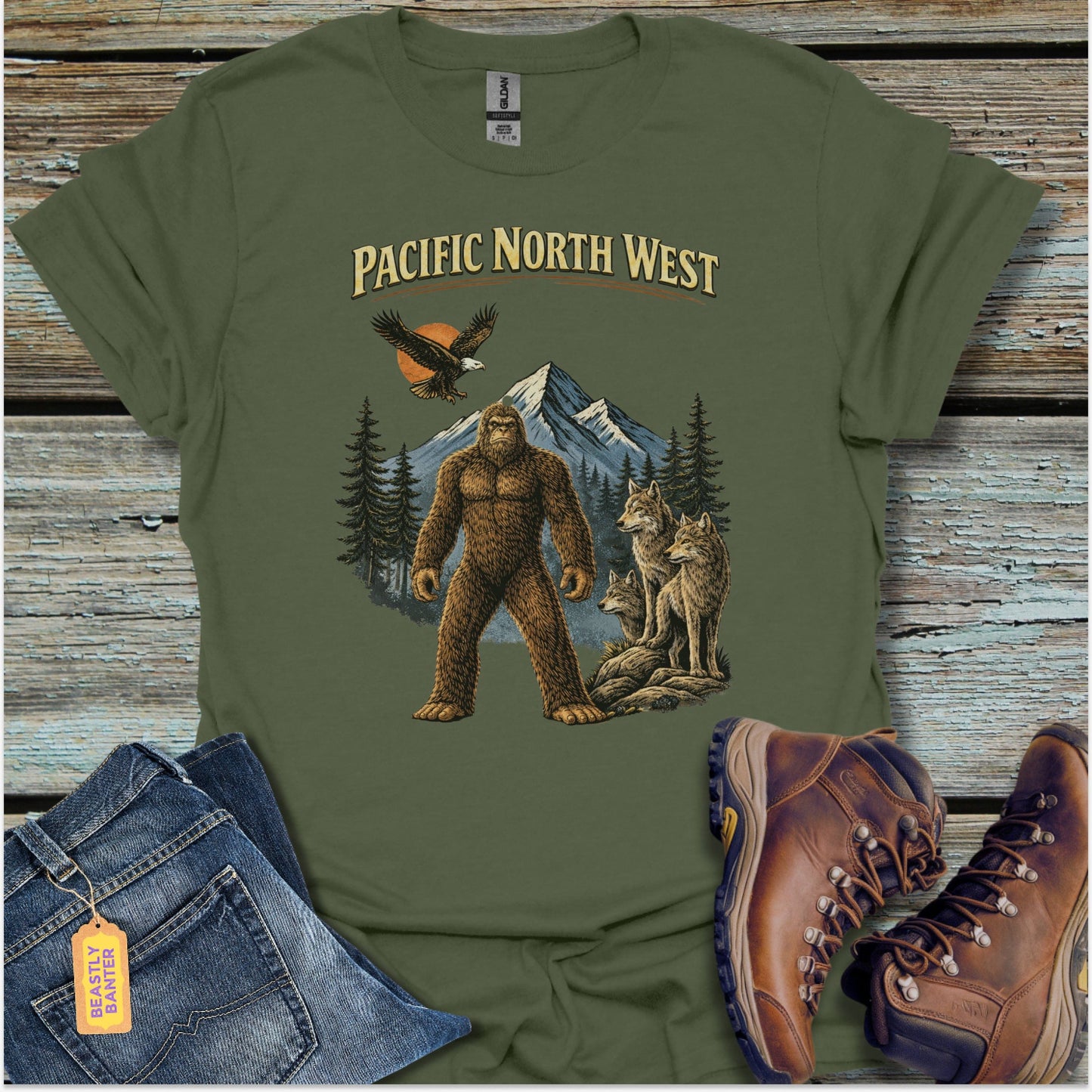 Pacific North West Legendary Presence T-Shirt - Beastly Banter