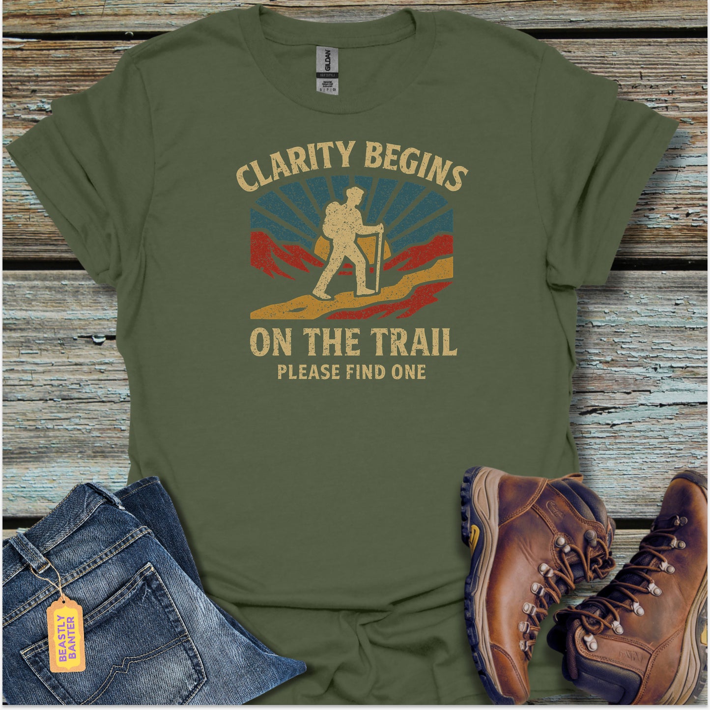 Clarity Begins On The Trail T-Shirt