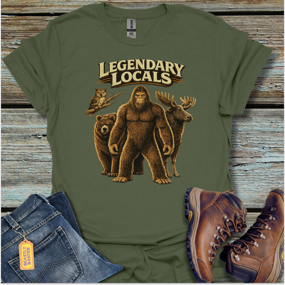 Legendary Locals Bigfoot T-Shirt - Beastly Banter
