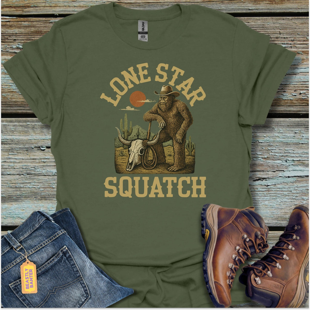 Lone Star Squatch T-Shirt - Beastly Banter