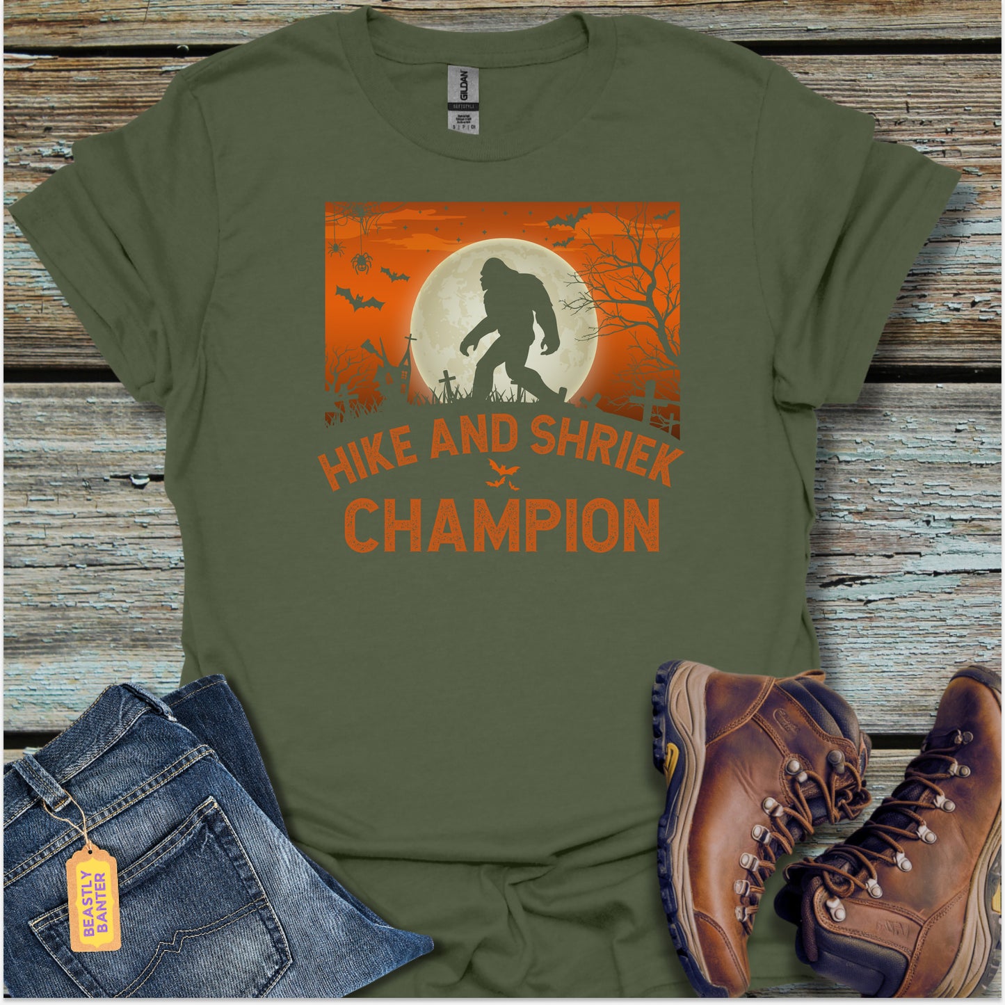 Bigfoot Halloween Hike and Shriek T-Shirt