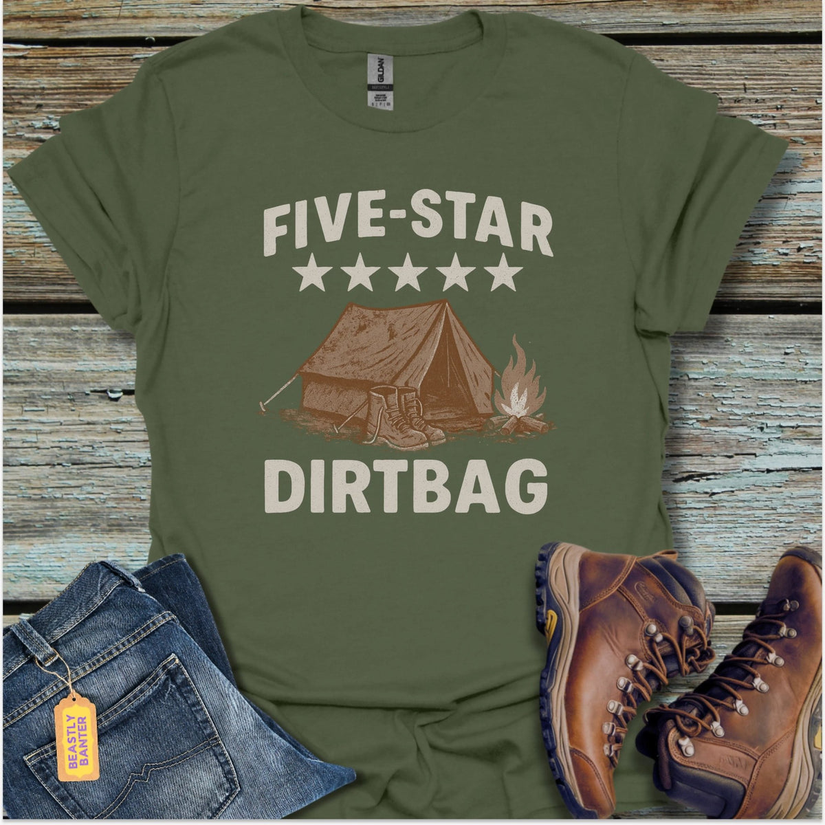 Five Star Dirtbag T-Shirt - Beastly Banter