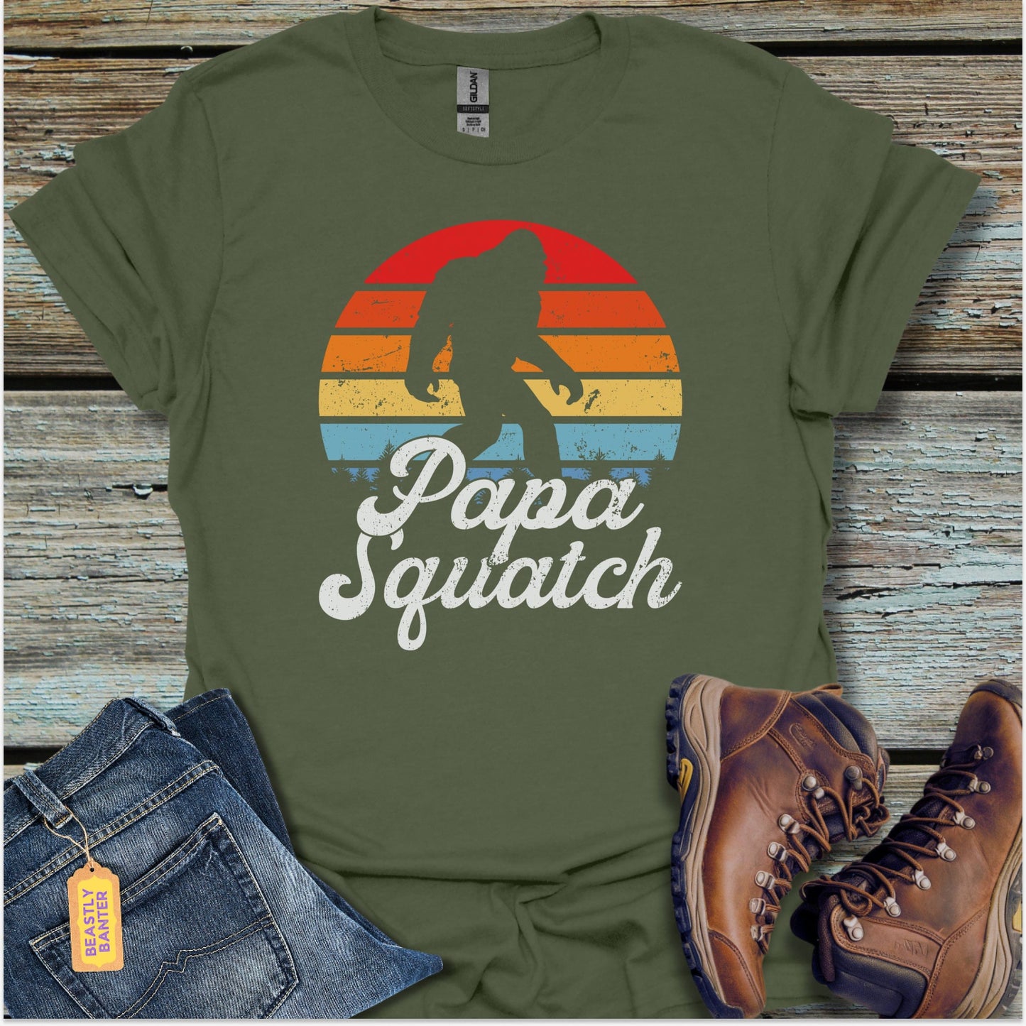 Papa Squatch Bigfoot T-Shirt - Beastly Banter
