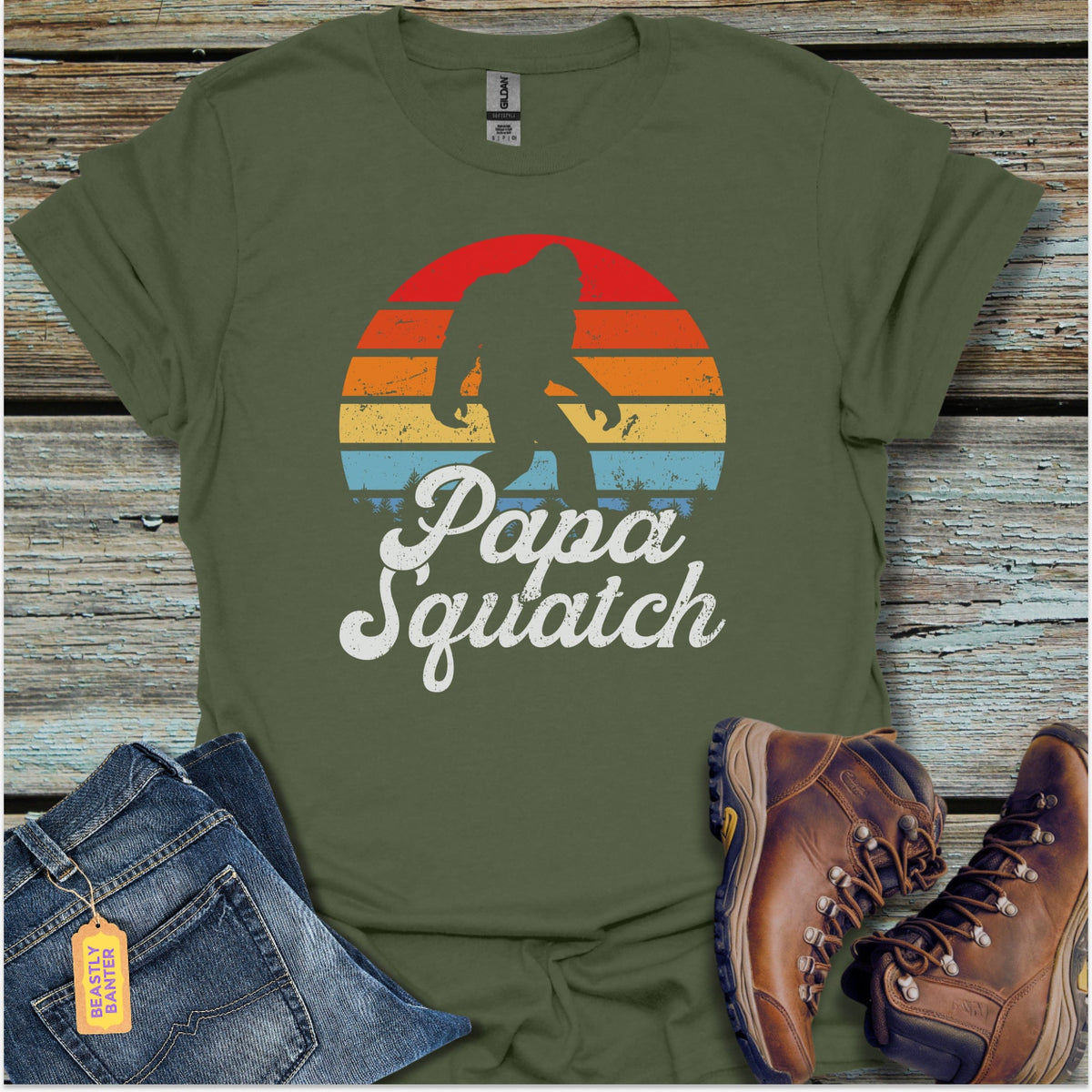 Papa Squatch Bigfoot T-Shirt - Beastly Banter