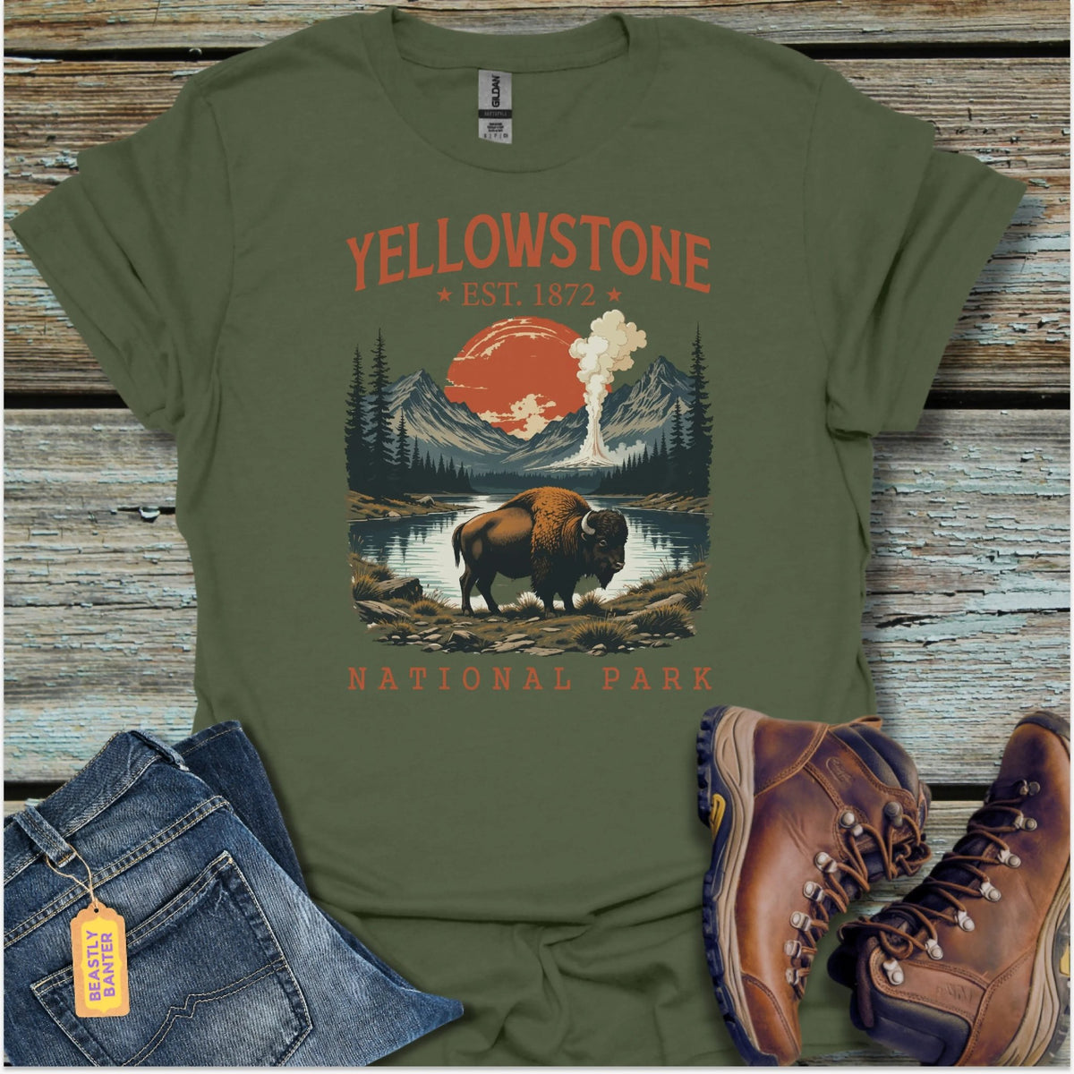Yellowstone *Est. 1872 T-Shirt - Beastly Banter