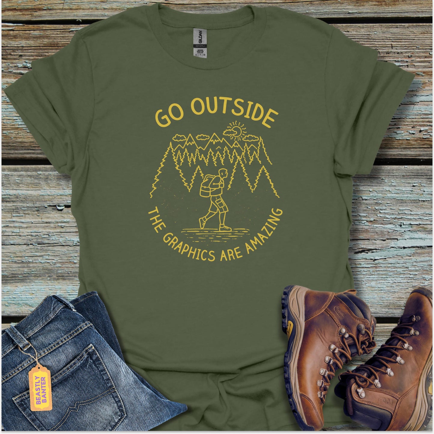 Go Outside T-Shirt - Beastly Banter