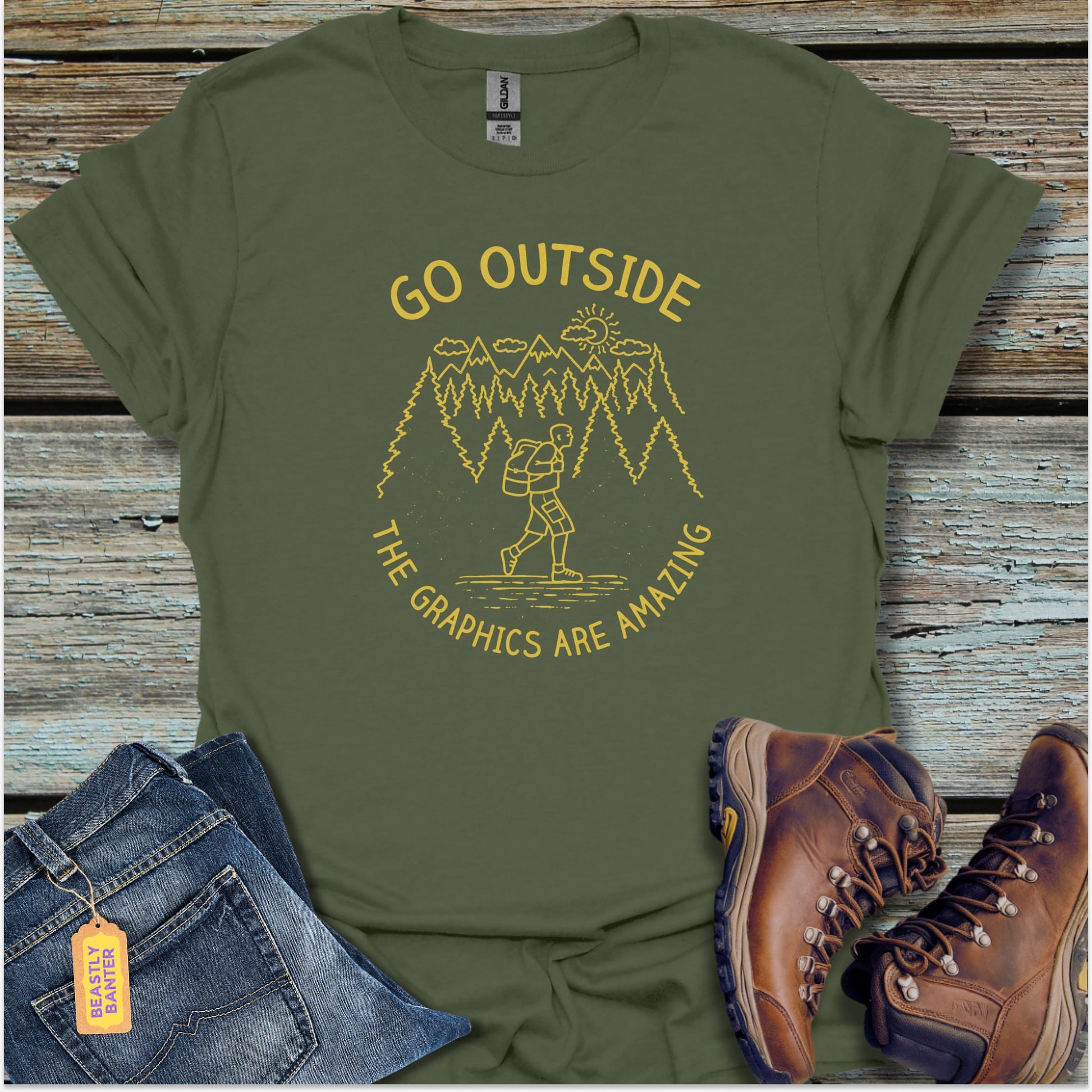 Go Outside T-Shirt - Beastly Banter