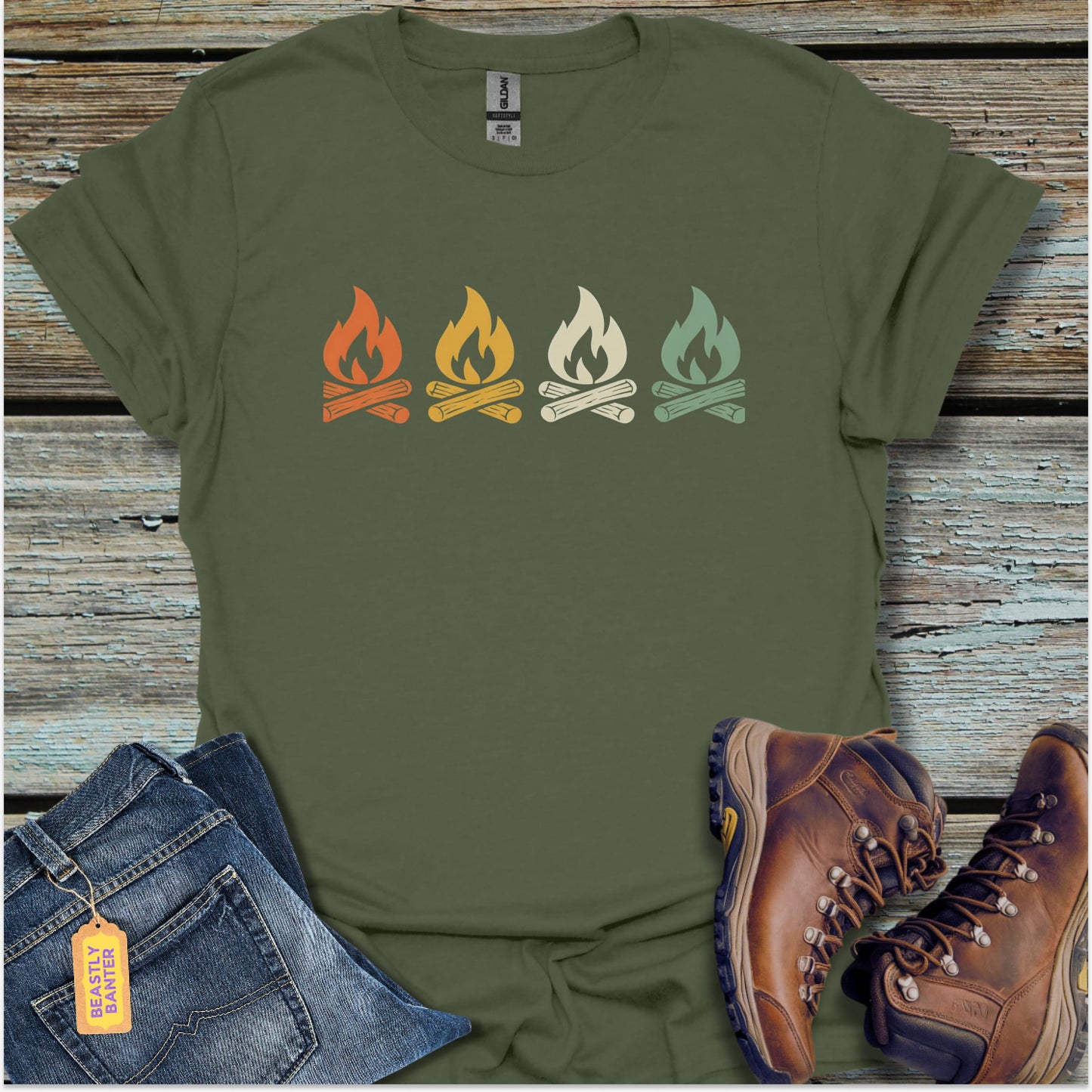 Campfire Sequence T-Shirt - Beastly Banter