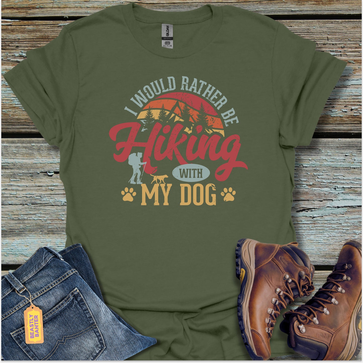Hiking With My Dog T-Shirt