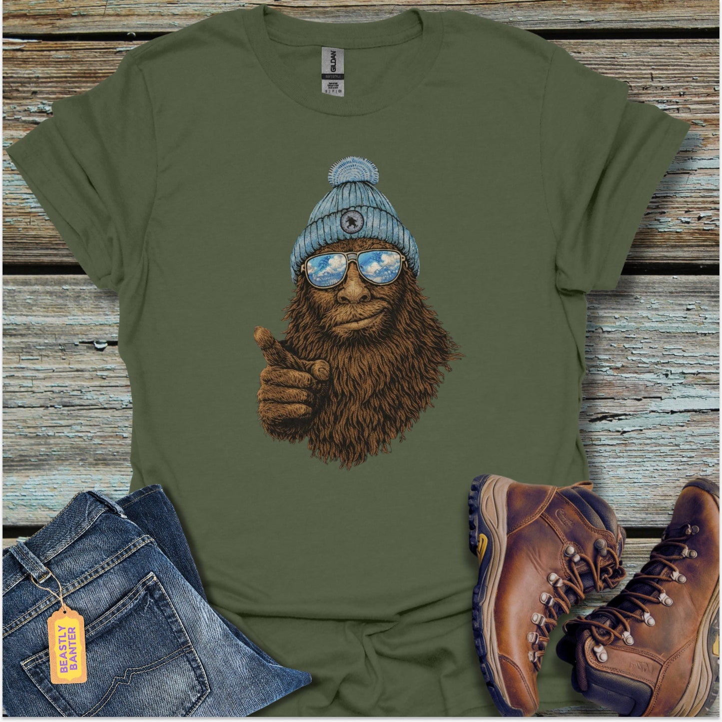 Bigfoot Reflections T-Shirt - Beastly Banter