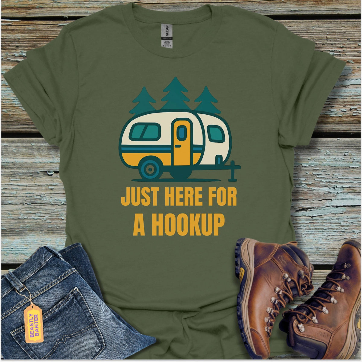 Just Here For A Hookup T-Shirt - Beastly Banter