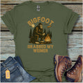 Bigfoot Grabbed My Weiner T-Shirt - Beastly Banter